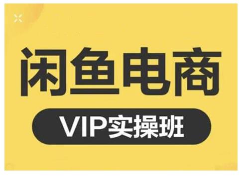 闲鱼电商零基础入门到进阶VIP实战课程，帮助你掌握闲鱼电商所需的各项技能-九章网创