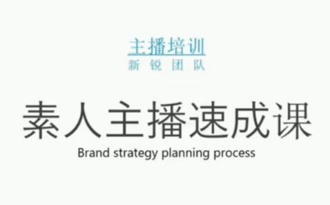 素人主播两天养成计划,月销千万的直播间脚本手把手教学落地-九章网创