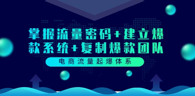 电商流量起爆体系：掌握流量密码 建立爆款系统 复制爆款团队（价值599）-九章网创