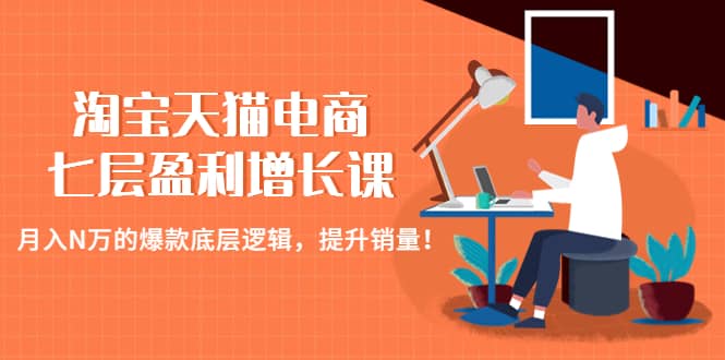 淘宝天猫电商七层盈利增长课：月入N万的爆款底层逻辑，提升销量-九章网创