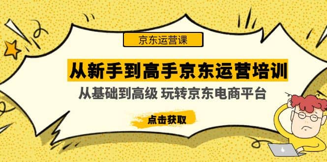 从新手到高手京东运营培训：从基础到高级 玩转京东电商平台(无水印)-九章网创