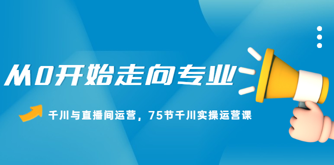 从0开始走向专业，千川与直播间运营，75节千川实操运营课-九章网创