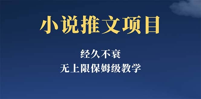 经久不衰的小说推文项目，单号月5-8k，保姆级教程，纯小白都能操作-九章网创