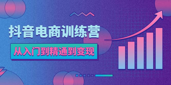 抖音电商训练营：从入门到精通，从账号定位到流量变现，抖店运营实操-九章网创