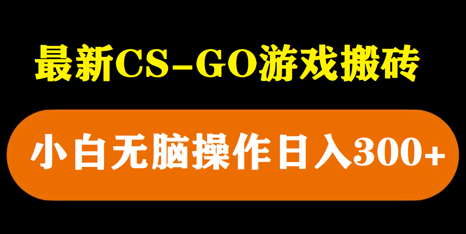 最新csgo游戏搬砖游戏，无需挂机小白无脑也能日入300-九章网创