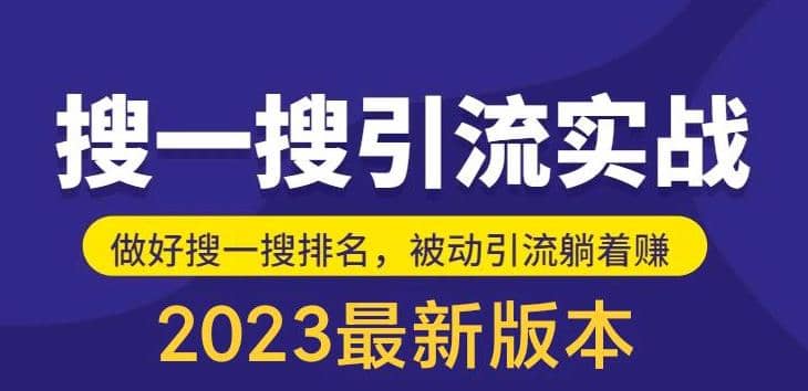 外面收费980的最新公众号搜一搜引流实训课，日引200-九章网创