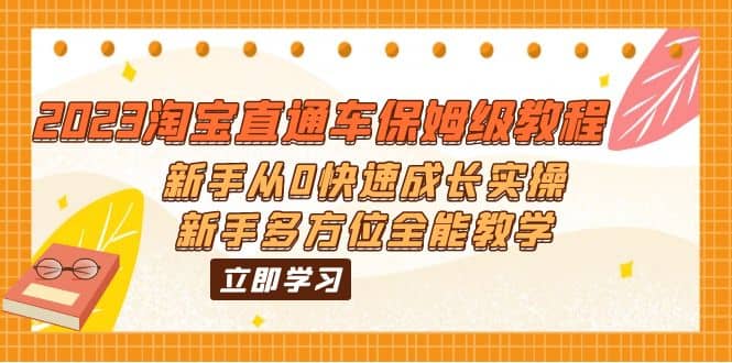 2023淘宝直通车保姆级教程：新手从0快速成长实操，新手多方位全能教学-九章网创