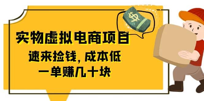 东哲日记：全网首创实物虚拟电商项目，速来捡钱，成本低，一单赚几十块！-九章网创