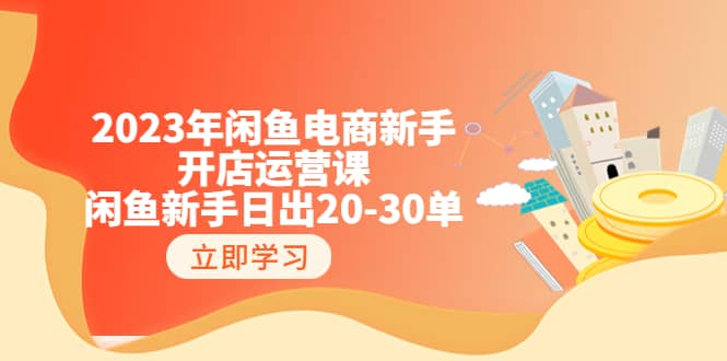 2023年闲鱼电商新手开店运营课：闲鱼新手日出20-30单（18节-实战干货）-九章网创