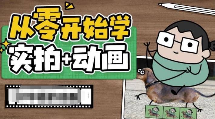 从零开始学实拍加动画，实拍加动画创意教程（49节视频课）-九章网创