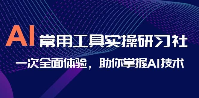 AI-常用工具实操研习社，一次全面体验，助你掌握AI技术-九章网创