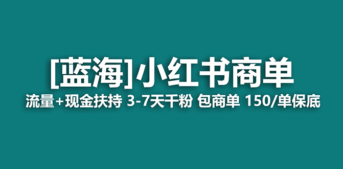 【蓝海项目】小红书商单项目，7天就能接广告变现，稳定一天500 保姆级玩法-九章网创