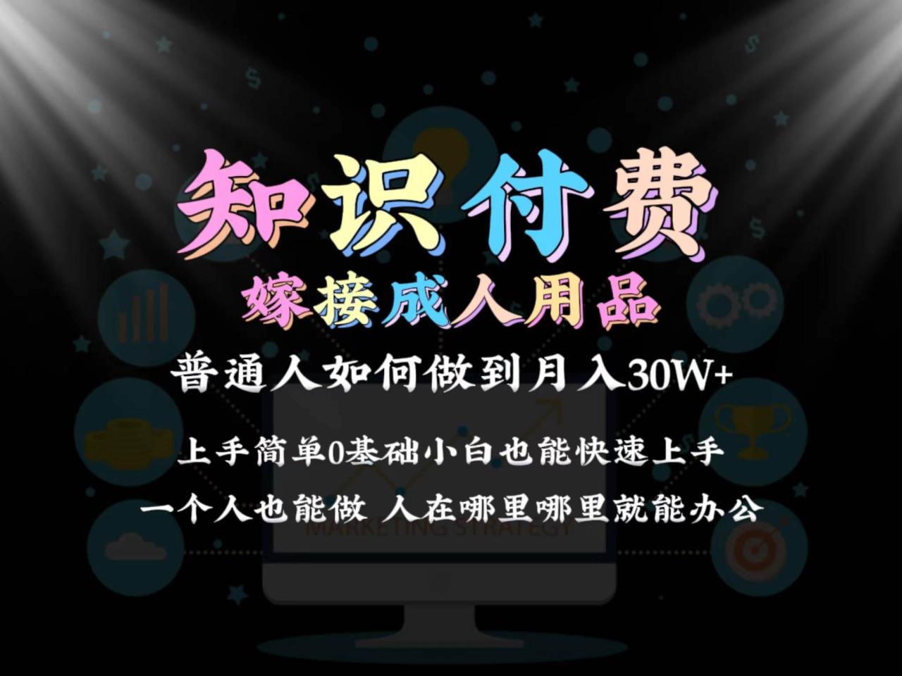 2024普通人做知识付费结合成人用品如何实现单月变现30w保姆教学1.0-九章网创