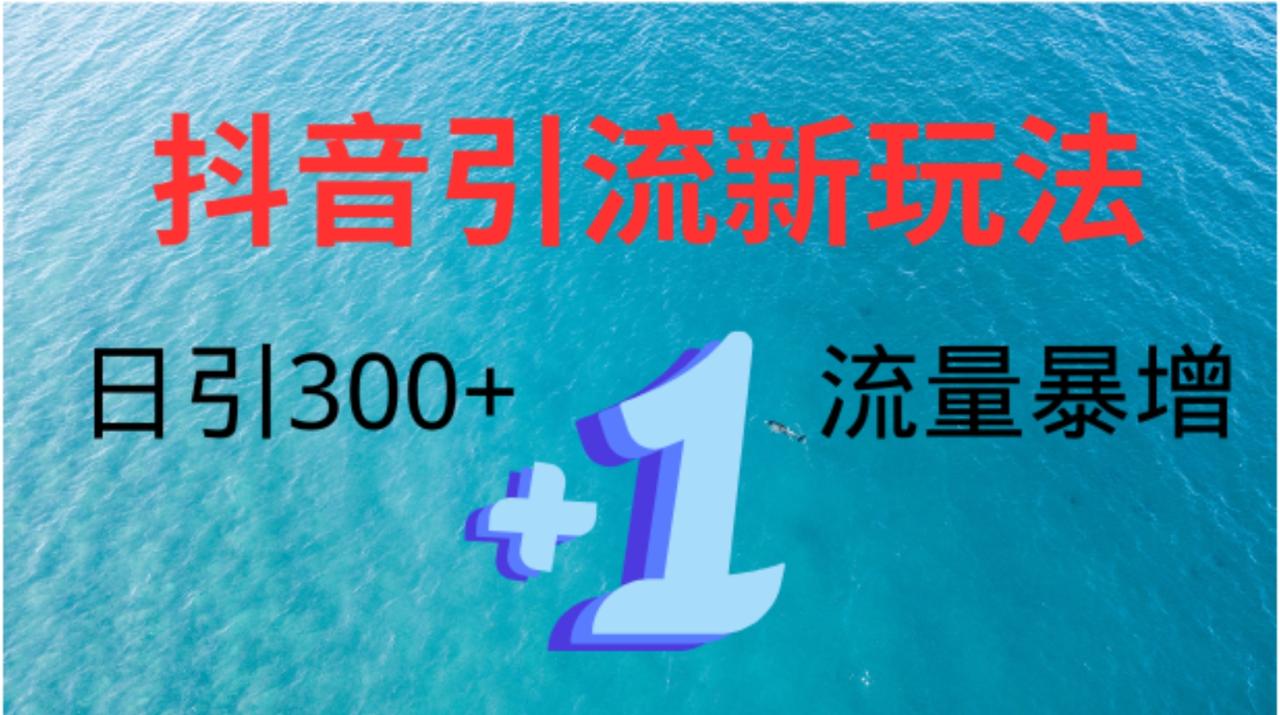 创业粉高效引流，抖音工具号玩法4.0，日引300+-九章网创