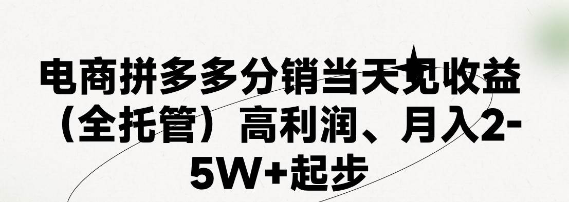 最新拼多多模式日入4K+两天销量过百单，无学费、 老运营代操作、小白福…-九章网创