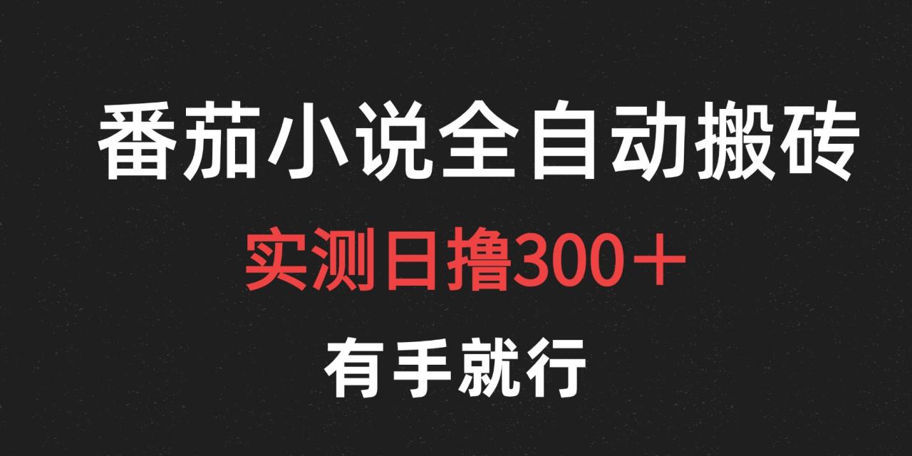 图片[1]-最新番茄小说挂机搬砖，日撸300＋！有手就行，可矩阵放大-九章网创