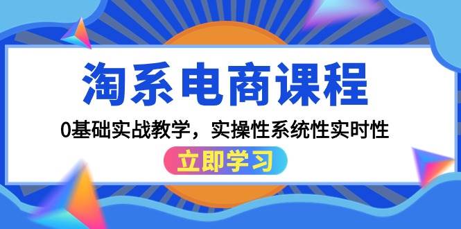 淘系电商课程，0基础实战教学，实操性系统性实时性（15节课）-九章网创