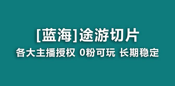 抖音途游切片，龙年第一个蓝海项目，提供授权和素材，长期稳定，月入过万-九章网创