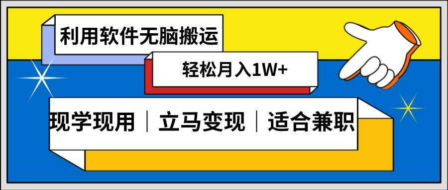 低密度新赛道 视频无脑搬 一天1000+几分钟一条原创视频 零成本零门槛超简单-九章网创