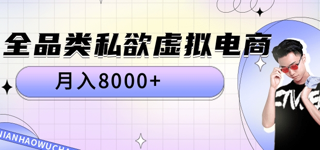 全品类私域虚拟电商，月入8000+-九章网创